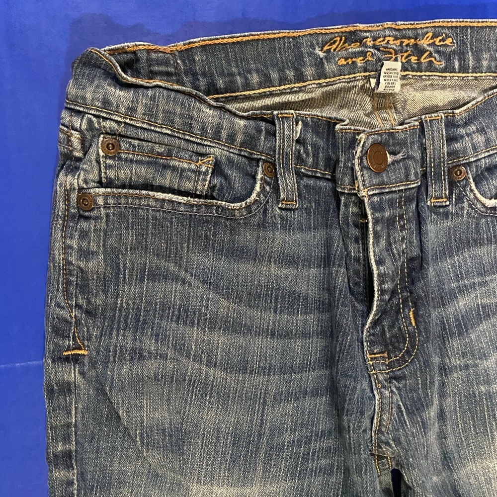 Abercrombie & Fitch Stretch Y2K VTG Emma Blue Jeans Size 4R